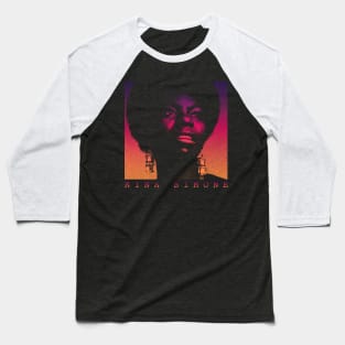 Nina Simone  Retro 90s Baseball T-Shirt